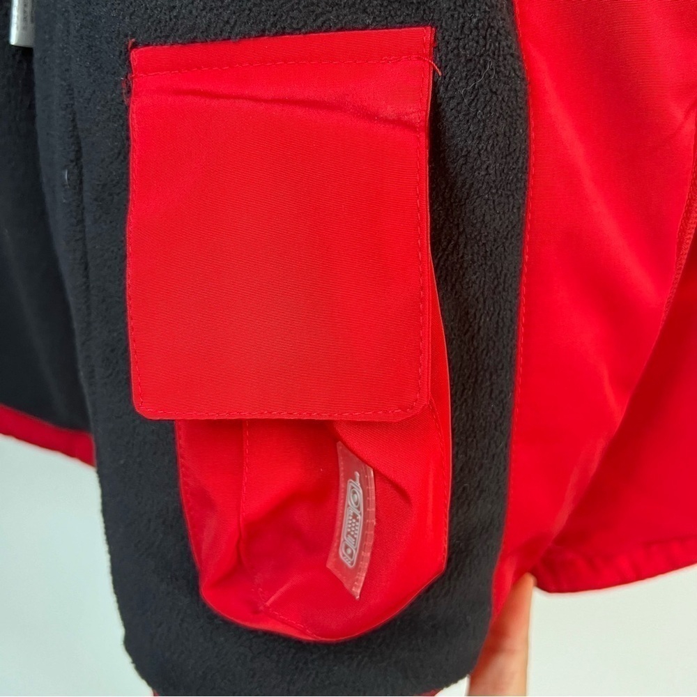 LIZ CLAIBORNE WATER REPELLENT Down Jacket Insulation Hooded Red Sz S Outdoor - Picture 14 of 16